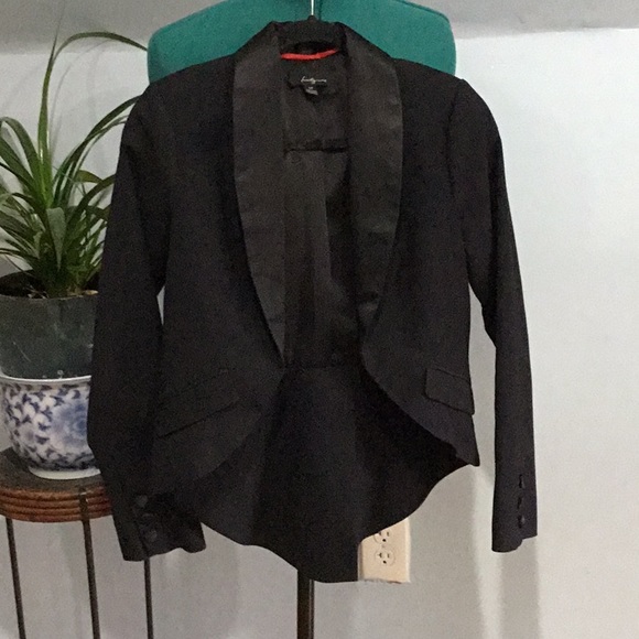 Black jacket with satan collar. Size S/P - Picture 1 of 2